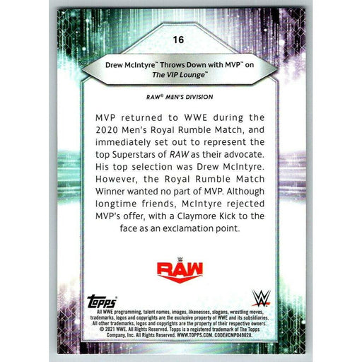 2021 Topps WWE Wrestling #16 Drew McIntyre Throws Down - Collectible Craze America