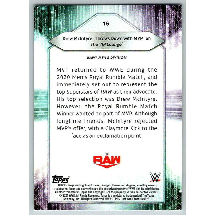 2021 Topps WWE Wrestling #16 Drew McIntyre Throws Down - Collectible Craze America