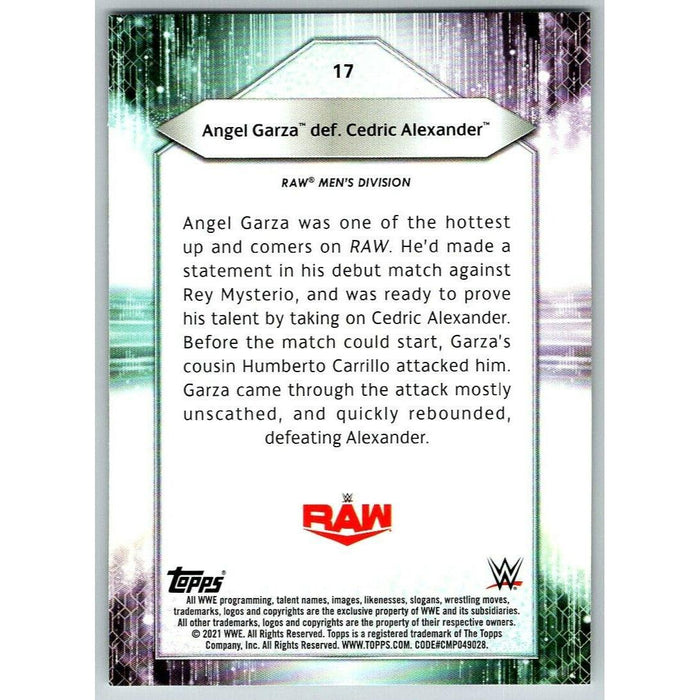 2021 Topps WWE Wrestling #17 Angel Garza def. Cedric Alexander - Collectible Craze America