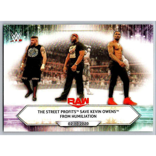 2021 Topps WWE Wrestling #20 The Street Profits Save Kevin Owens - Collectible Craze America