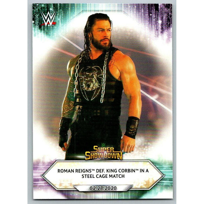 2021 Topps WWE Wrestling #24 Roman Reigns def. King Corbin - Collectible Craze America