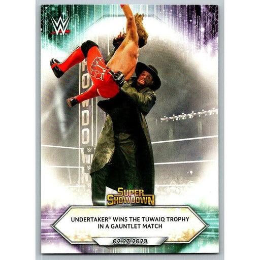 2021 Topps WWE Wrestling #25 Undertaker wins the Tuwaiq Trophy - Collectible Craze America