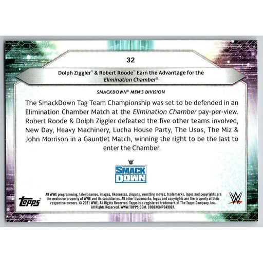 2021 Topps WWE Wrestling #32 Dolph Ziggler & Robert Roode - Collectible Craze America