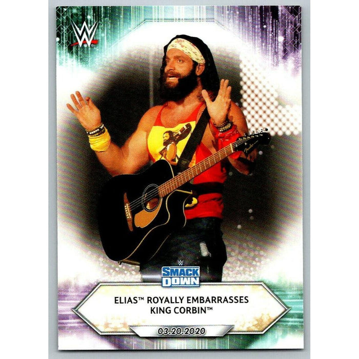 2021 Topps WWE Wrestling #39 Elias Royally Embarrasses King - Collectible Craze America