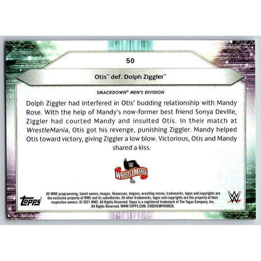 2021 Topps WWE Wrestling #50 Otis def. Dolph Ziggler - Collectible Craze America