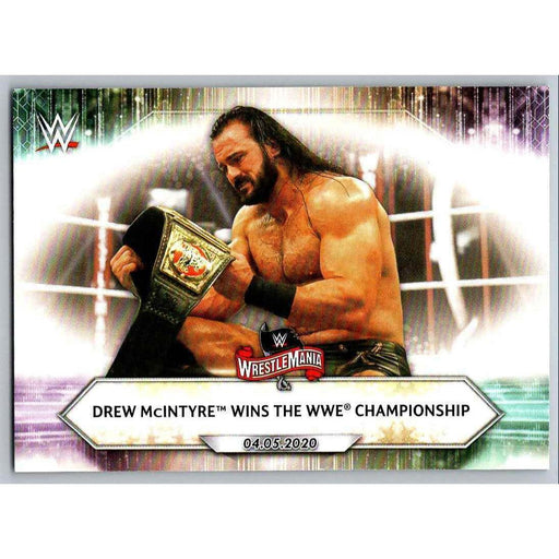 2021 Topps WWE Wrestling #53 Drew McIntyre Wins WWE Championship - Collectible Craze America