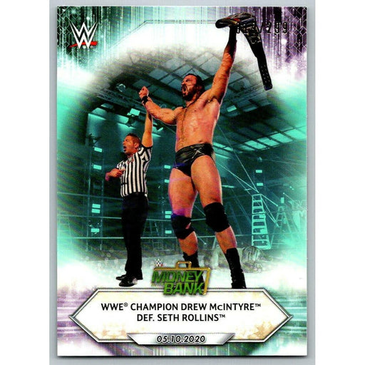 2021 Topps WWE Wrestling #68 WWE Champion Drew McIntyre 19/299 Aqua - Collectible Craze America