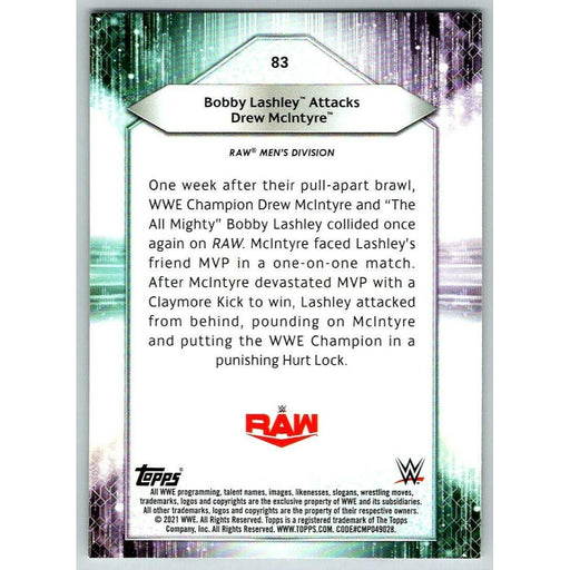 2021 Topps WWE Wrestling #83 Bobby Lashley Attacks - Collectible Craze America