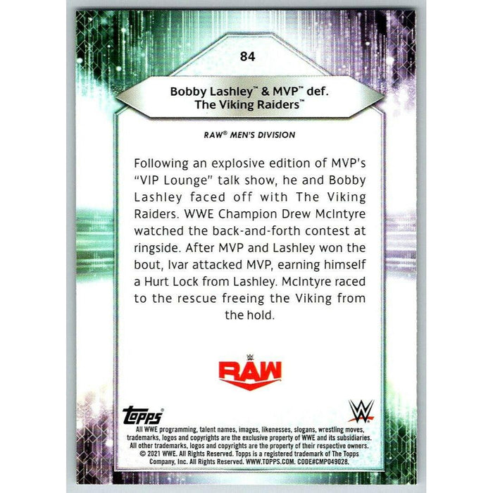 2021 Topps WWE Wrestling #84 Bobby Lashley & MVP Foilboard - Collectible Craze America