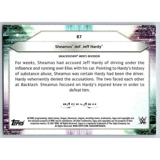 2021 Topps WWE Wrestling #87 Sheamus def. Jeff Hardy - Collectible Craze America