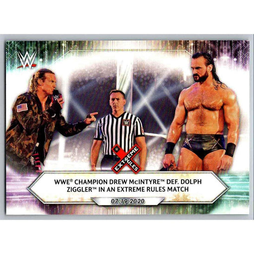 2021 Topps WWE Wrestling #92 Drew McIntyre def. Dolph Ziggler - Collectible Craze America