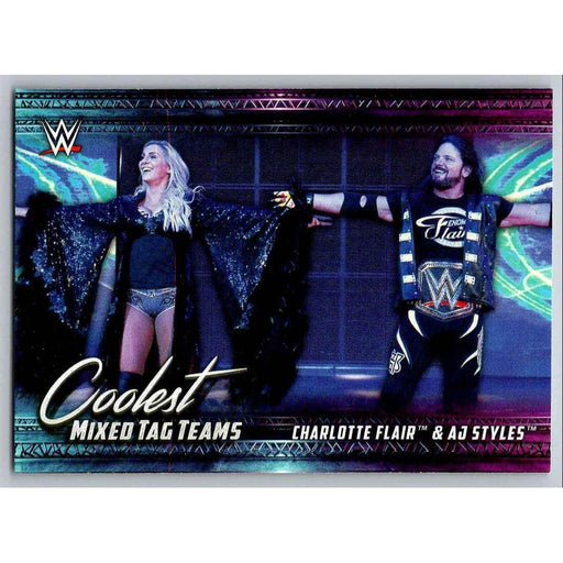 2021 Topps WWE Wrestling #MT-1 CharlotteFlair/AJ Styles - Collectible Craze America