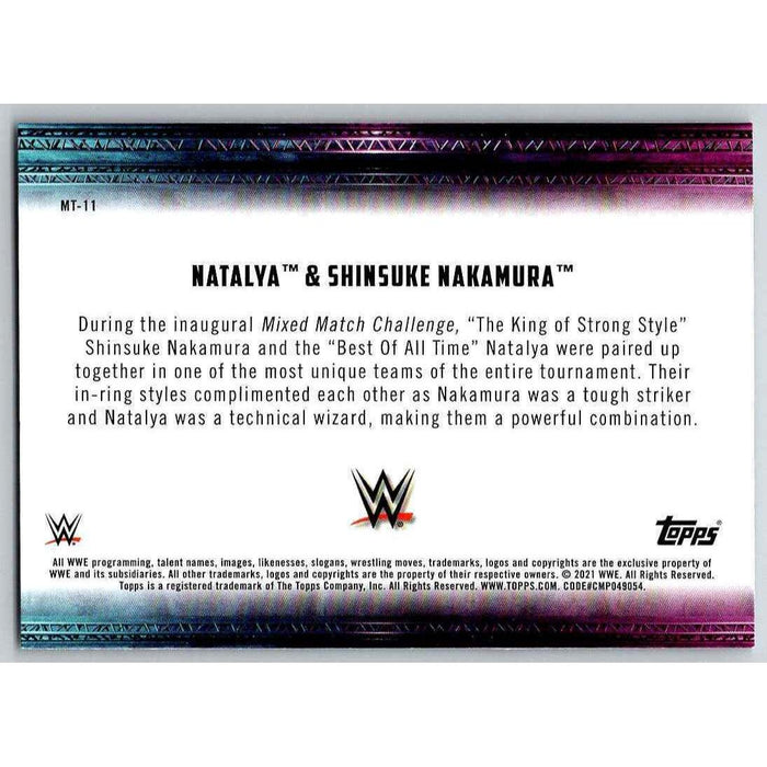 2021 Topps WWE Wrestling #MT-11 Natalya/Shinsuke Nakamura - Collectible Craze America