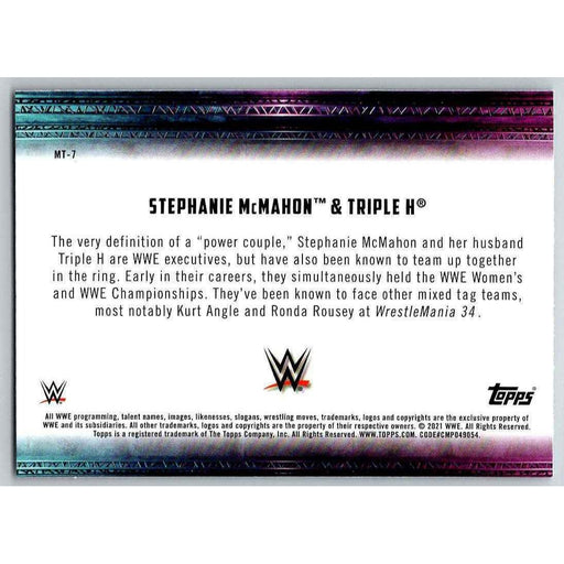 2021 Topps WWE Wrestling #MT-7 Stephanie McMahon/Triple H - Collectible Craze America