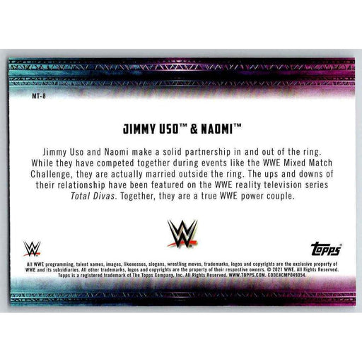 2021 Topps WWE Wrestling #MT-8 Jimmy Uso/Naomi - Collectible Craze America