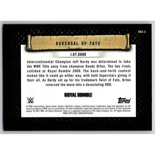 2021 Topps WWE Wrestling #RKO-3 Reversal of Fate - Collectible Craze America