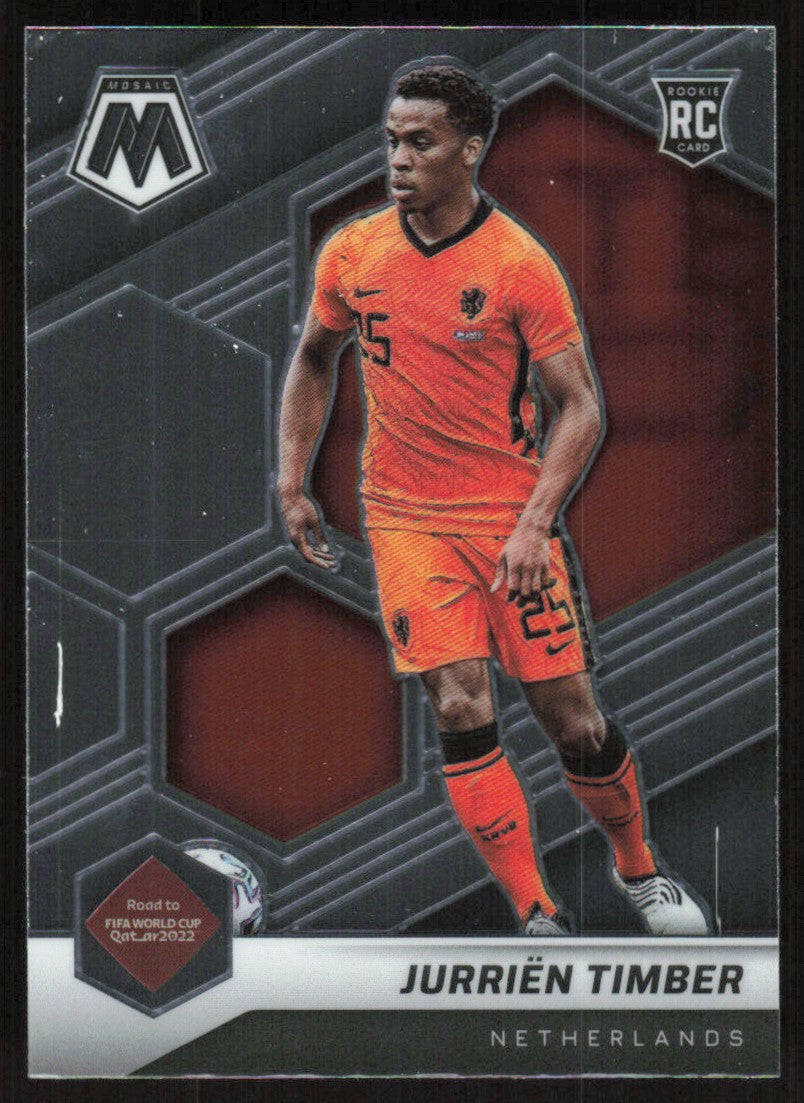 Jurrien Timber 2021 Panini Mosaic FIFA Road to World Cup # 178 RC