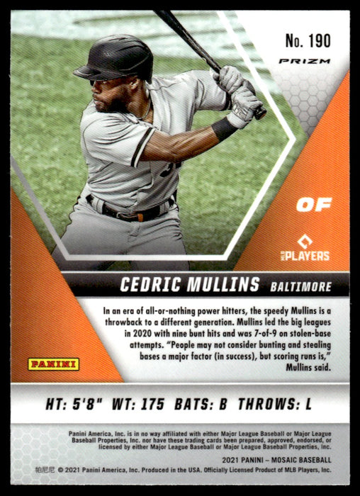 Cedric Mullins Baseball Player Illustration Card / Baltimore 