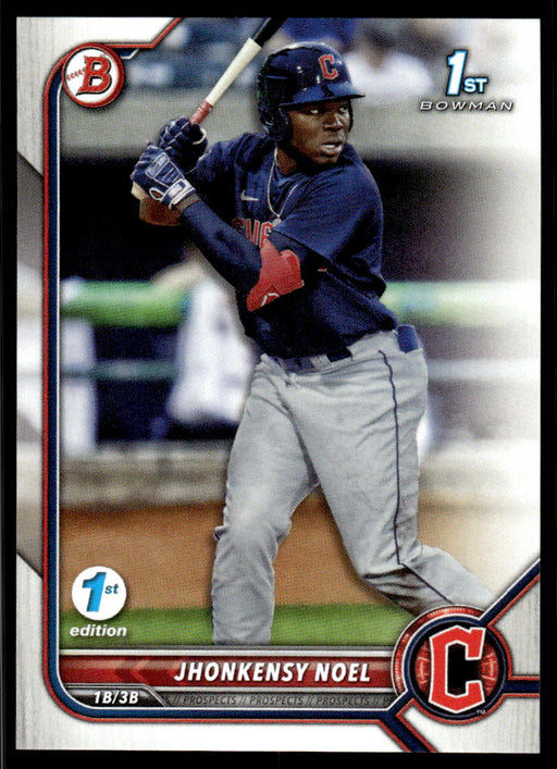 Jhonkensy Noel 2022 Bowman First Edition Base Front of Card