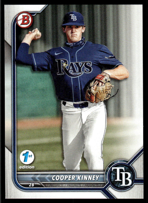 Cooper Kinney 2022 Bowman First Edition Base Front of Card