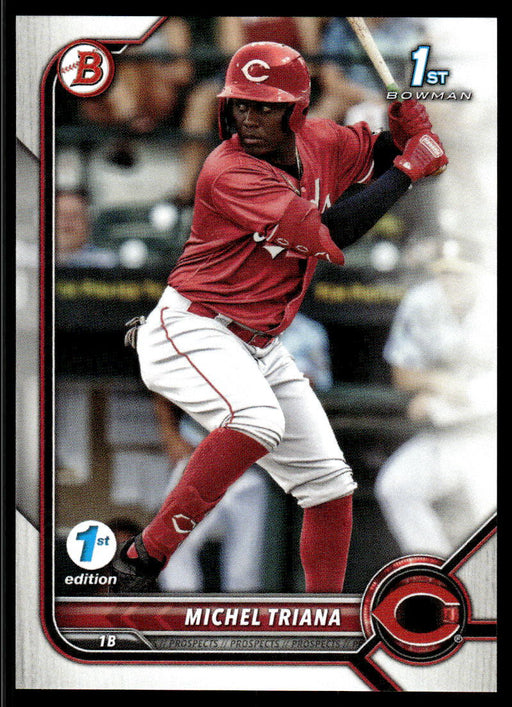 Michel Triana 2022 Bowman First Edition Base Front of Card