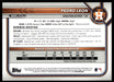 Pedro Leon 2022 Bowman First Edition Base Back of Card