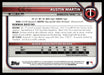 Austin Martin 2022 Bowman First Edition Base Back of Card