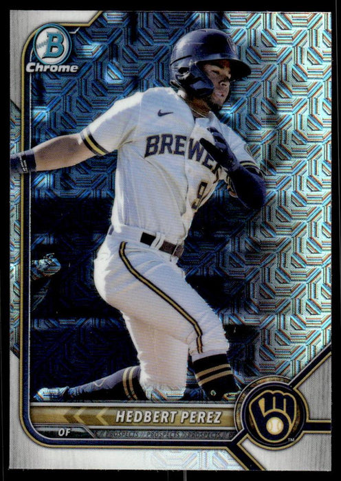 Hedbert Perez 2022 Bowman Chrome Prospects Mega Box Front of Card