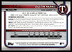 Dustin Harris 2022 Bowman Chrome Prospects Mega Box Back of Card