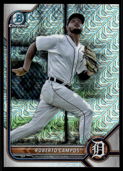 Roberto Campos 2022 Bowman Chrome Prospects Mega Box Front of Card