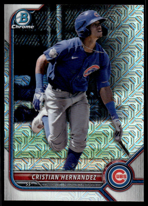 Cristian Hernandez 2022 Bowman Chrome Prospects Mega Box Front of Card