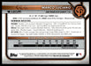 Marco Luciano 2022 Bowman Chrome Prospects Mega Box Back of Card