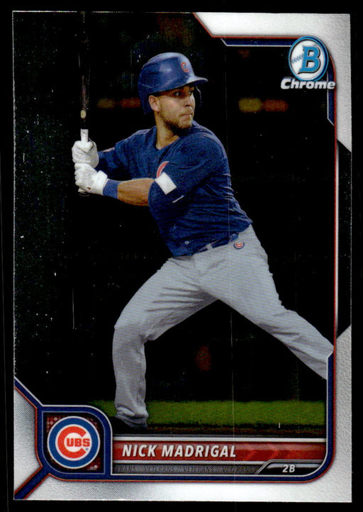 Nick Madrigal 2022 Bowman Chrome Base Front of Card