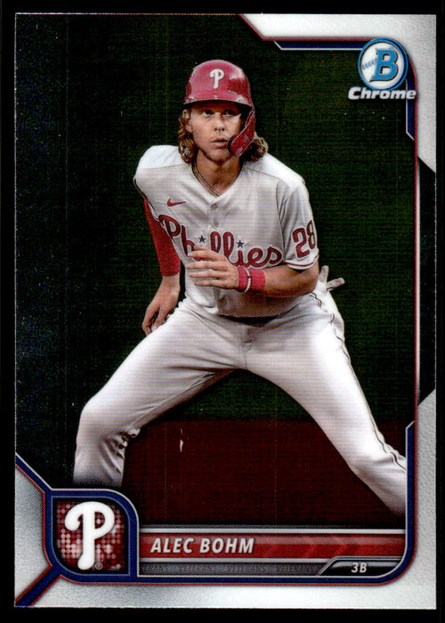 Alec Bohm 2022 Bowman Chrome Base Front of Card