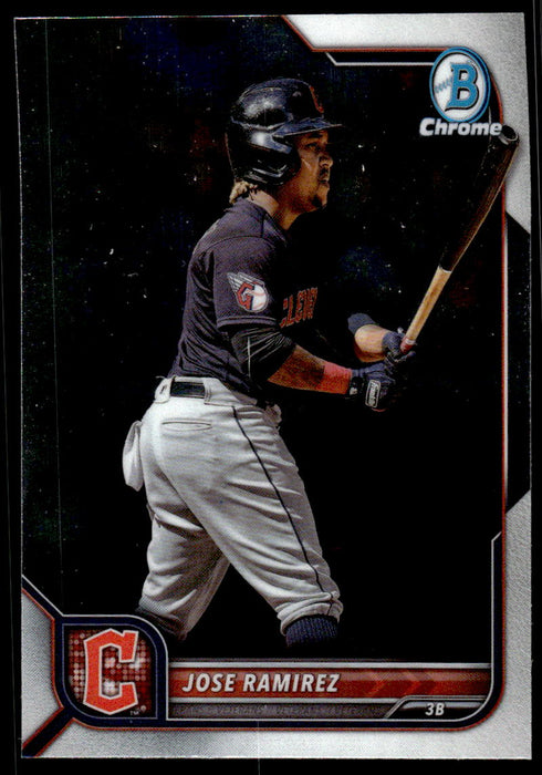 Jose Ramirez 2022 Bowman Chrome Base Front of Card