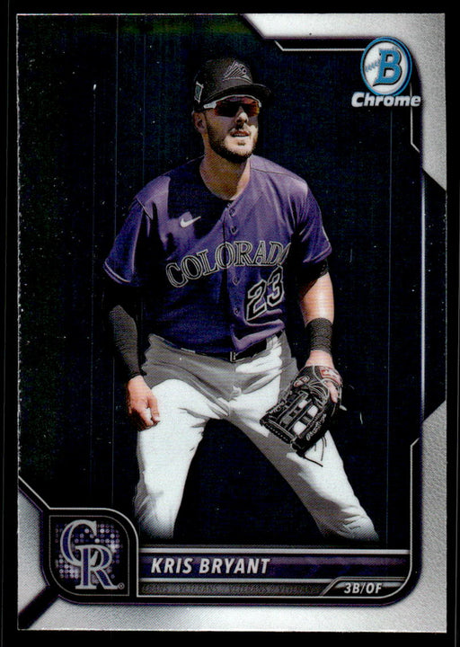 Kris Bryant 2022 Bowman Chrome Base Front of Card