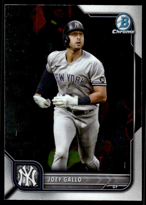 Joey Gallo 2022 Bowman Chrome Base Front of Card