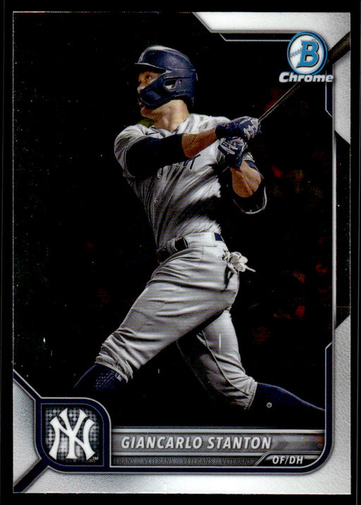 Giancarlo Stanton 2022 Bowman Chrome Base Front of Card