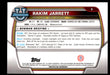 Rakim Jarrett 2022 Bowman U Football Base Back of Card