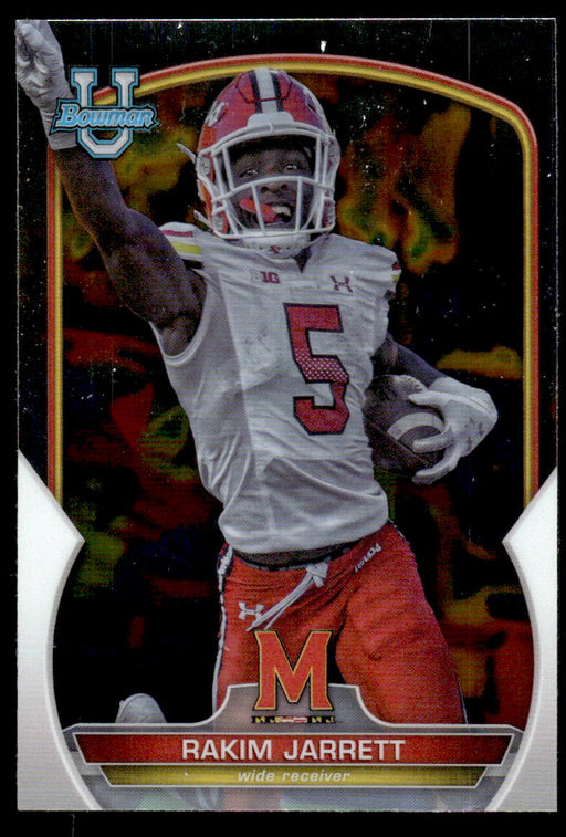 Rakim Jarrett 2022 Bowman U Football Base Front of Card