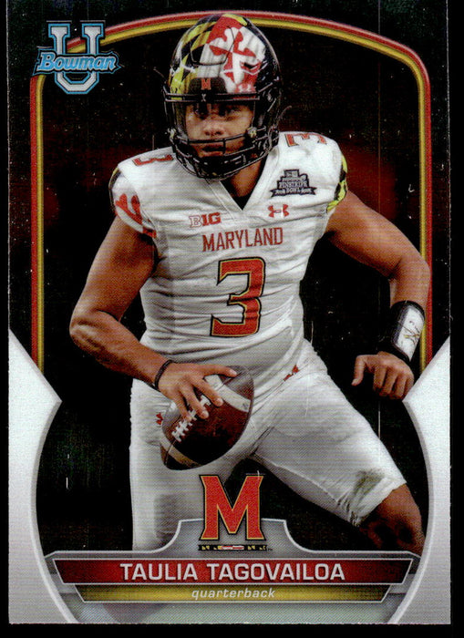 Taulia Tagovailoa 2022 Bowman U Football Base Front of Card