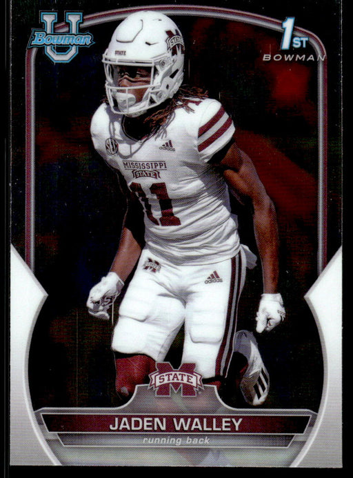 Jaden Walley 2022 Bowman U Football Base Front of Card