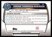 Dorian Thompson-Robinson 2022 Bowman U Football Base Back of Card