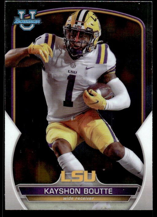 Kayshon Boutte 2022 Bowman U Football Base Front of Card