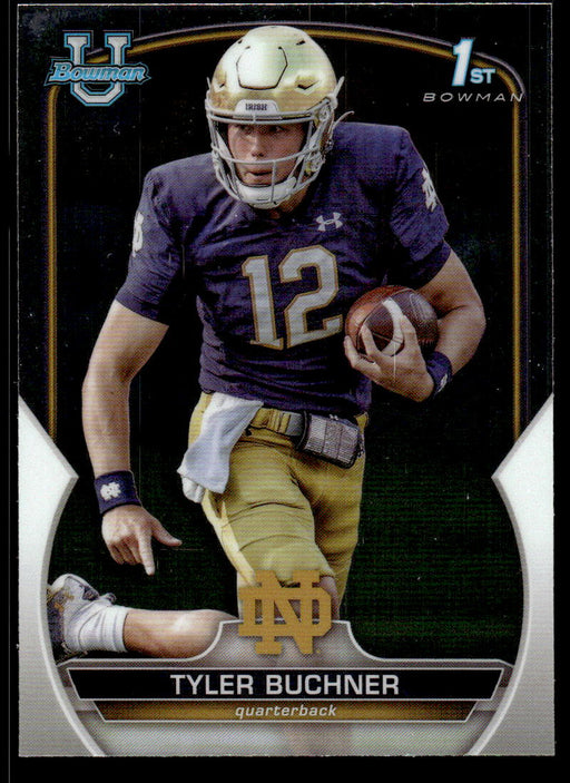 Tyler Buchner 2022 Bowman U Football Base Front of Card