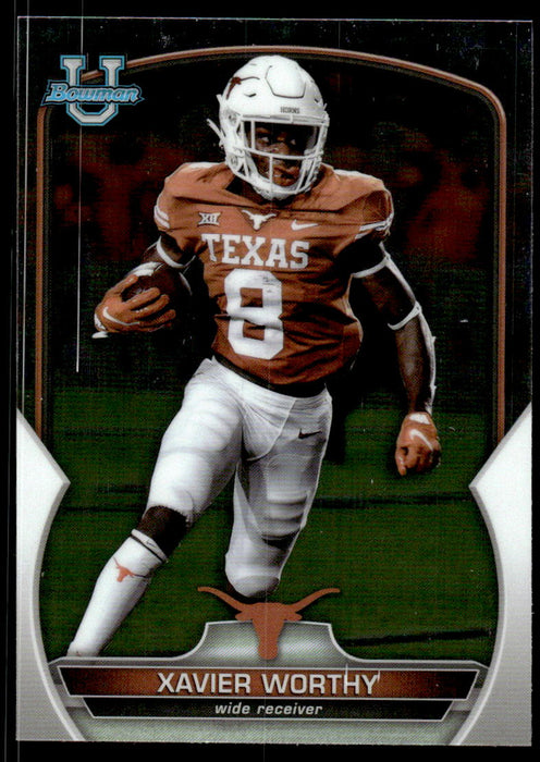 Xavier Worthy 2022 Bowman U Football Base Front of Card