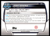 Josh Downs 2022 Bowman U Football Base Back of Card