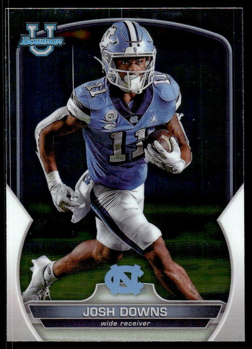 Josh Downs 2022 Bowman U Football Base Front of Card