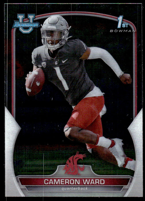 Cameron Ward 2022 Bowman U Football Base Front of Card