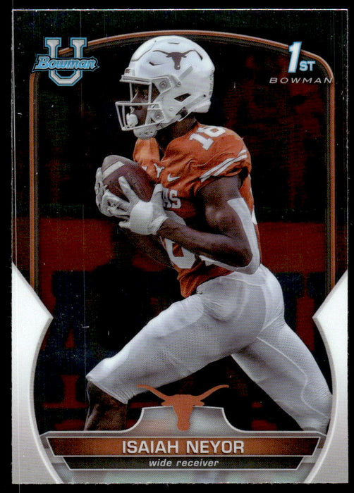 Isaiah Neyor 2022 Bowman U Football Base Front of Card